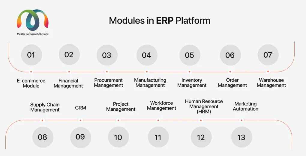 ravi garg, mss, modules, erp, e-commerce, financial, procurement, manufacturing, inventory, order, warehouse, supply chain, customer relationship management, project management, workforce management, human resource management, marketing automation