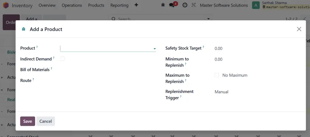 ravi garg, mss, inventory levels, mps functionalit, safety stock targets