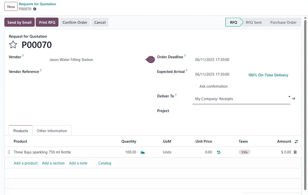 ravi garg, master software solutions, odoo, resupply subcontracting,request for quotation, subcontractor