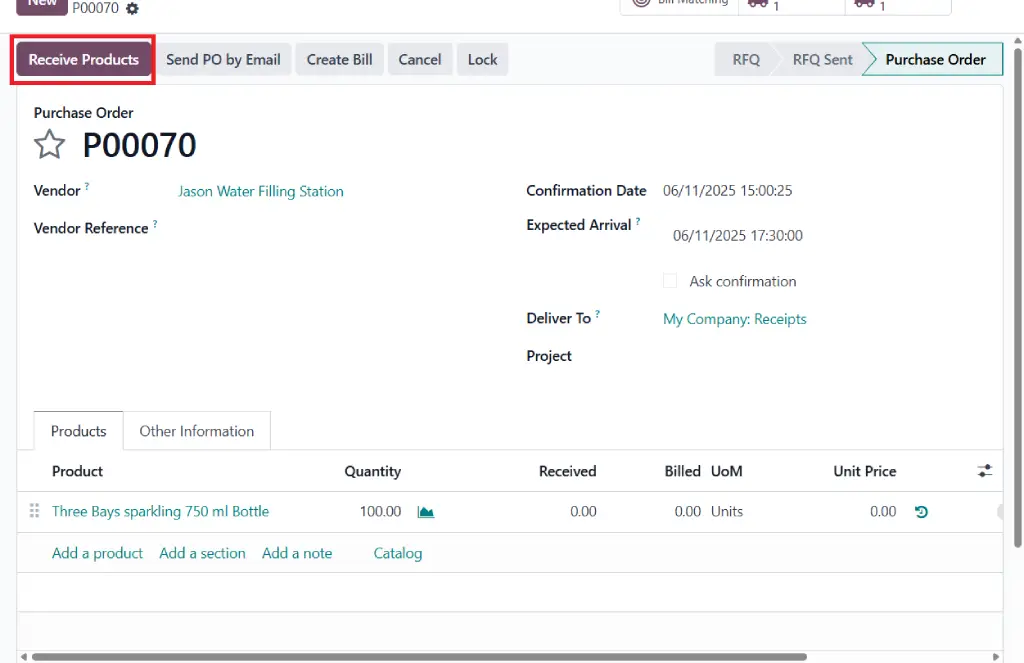 ravi garg, master software solutions, odoo, resupply subcontracting, receive products, subcontractor, final product