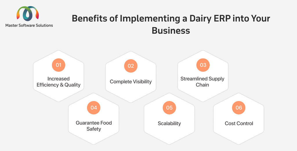 ravi garg, master software solutions, benefits, dairy erp, erp for dairy manufacturers, efficiency, quality, visibility, supply chain, food safety, scalability, cost control