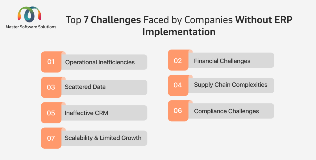 ravi garg, master software solutions, challenges, companies, erp implementation, operational inefficiencies, financial challenges, scattered data, supply chain complexities, ineffective crm, complaince challenges, scalability, limited growth