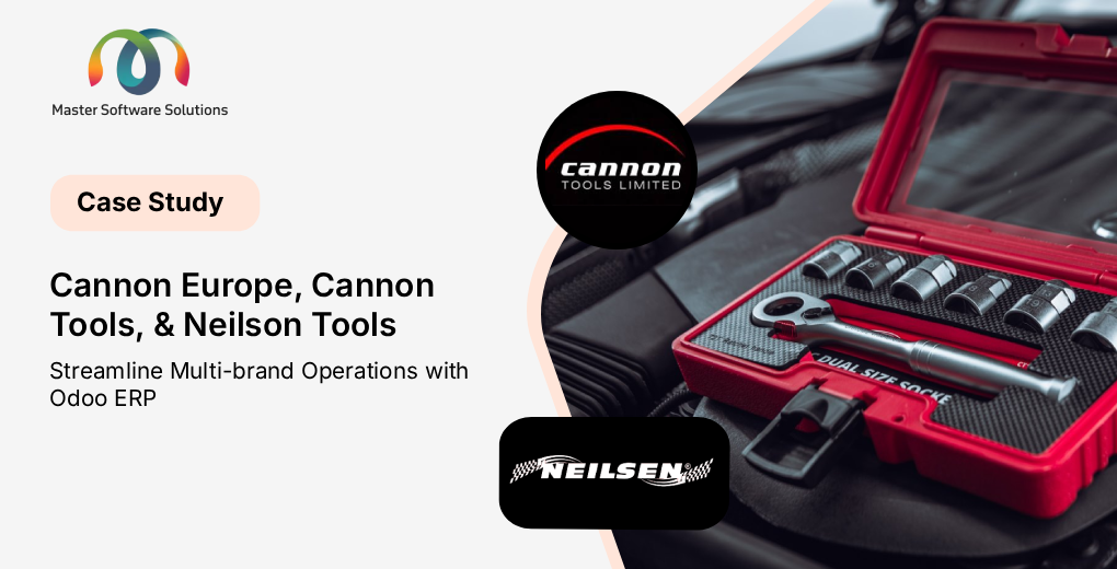 Cannon Europe, Cannon Tools, Neilson Tools, Odoo ERP, Case study