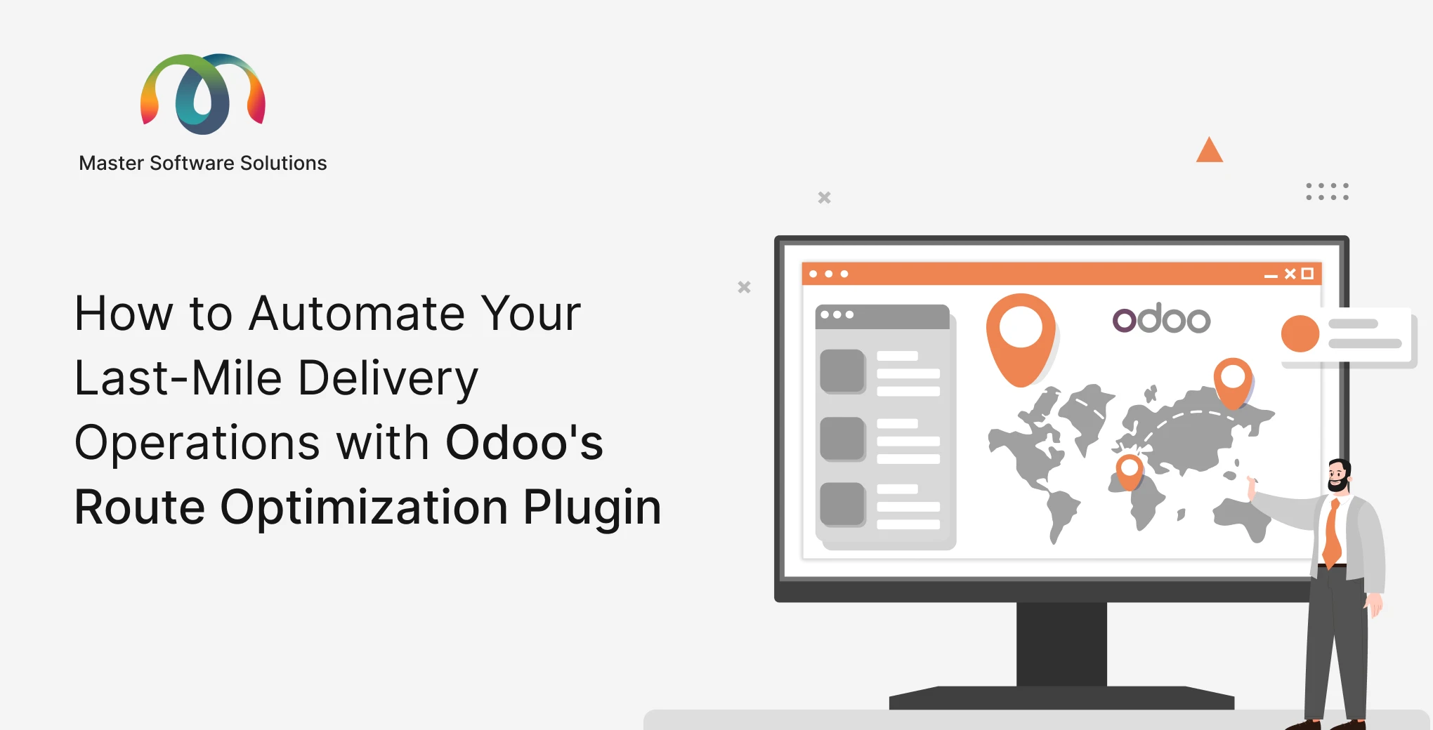 ravi garg, master software solutions, last-mile delivery, odoo route optimization plugin, route optimization plugin