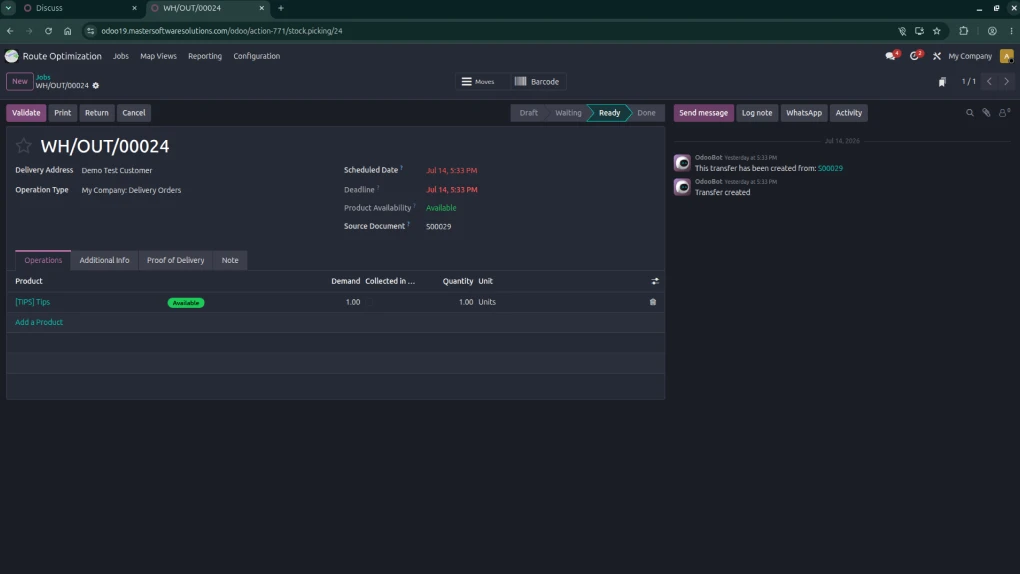 Odoo Settings for creating driver users